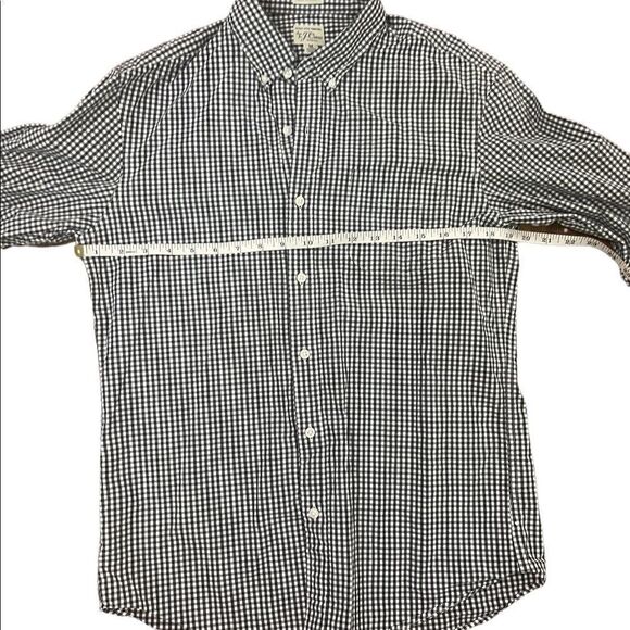 J. Crew Mens navy blue button down shirt sz M - Picture 7 of 8